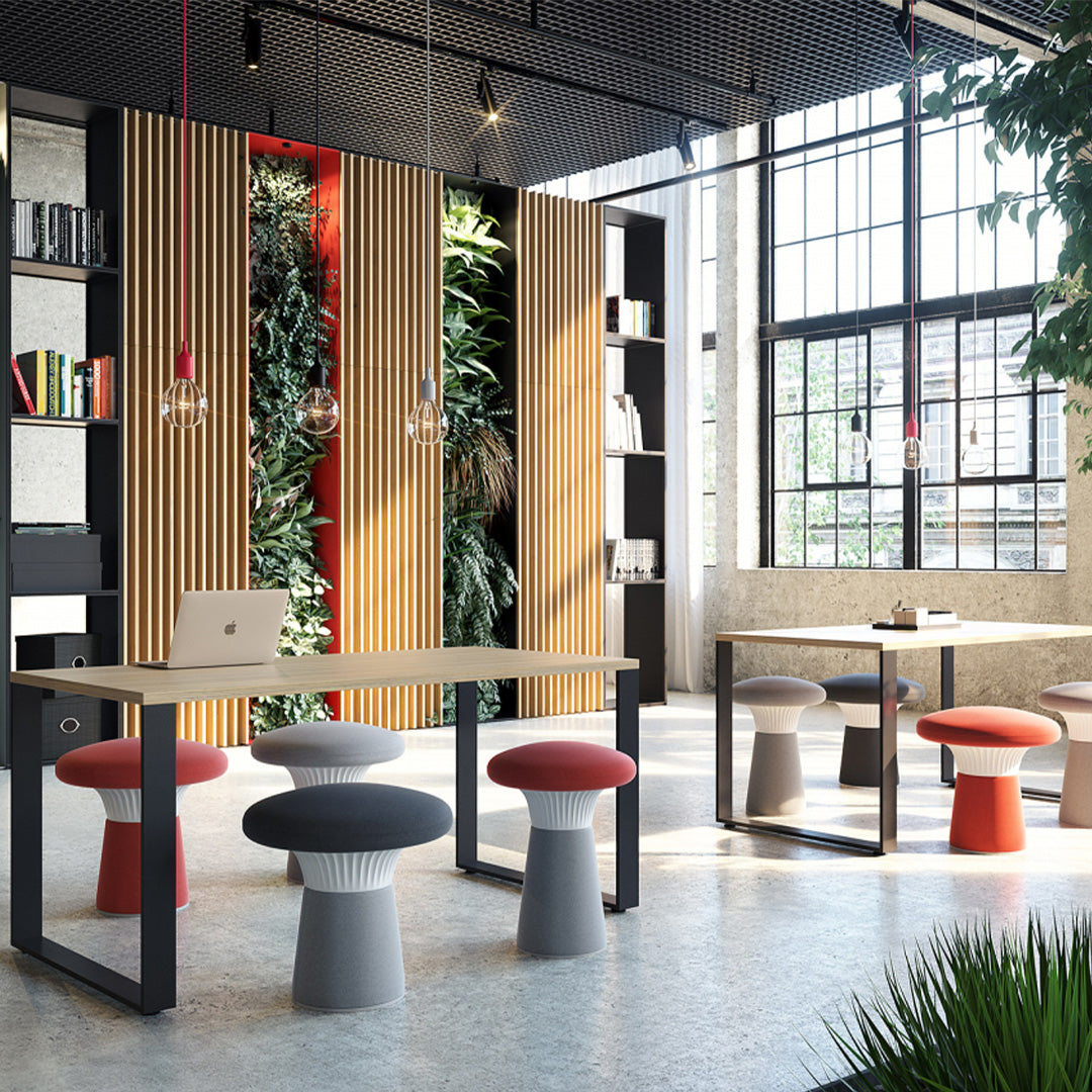 Hocker Funghi Stoff hoch
