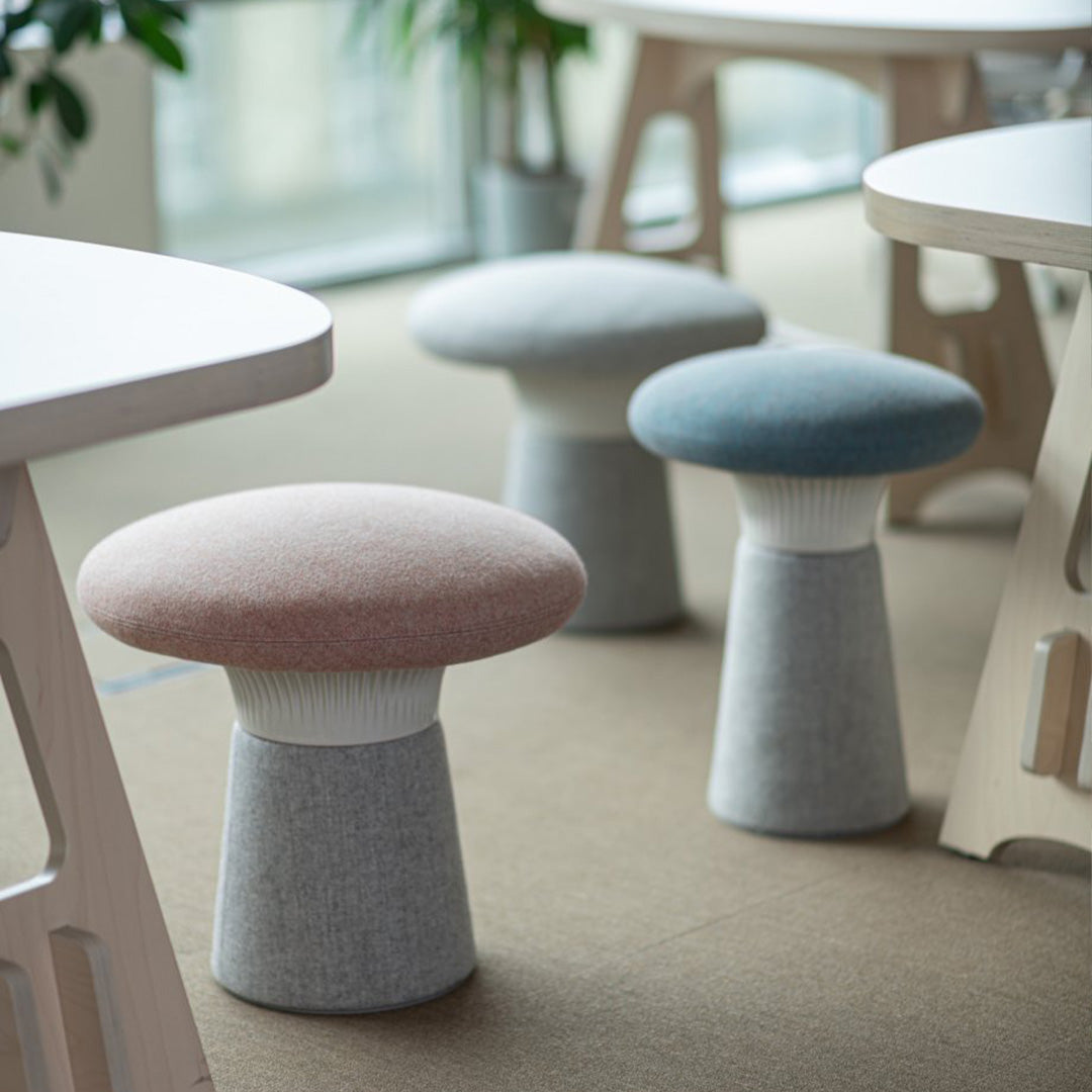 Hocker Funghi Filz niedrig