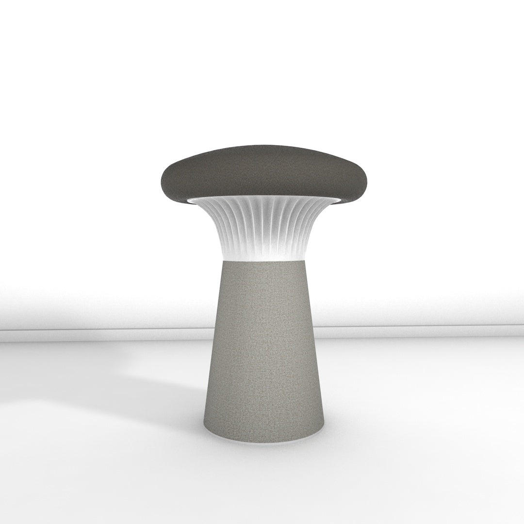 Hocker Funghi Filz hoch