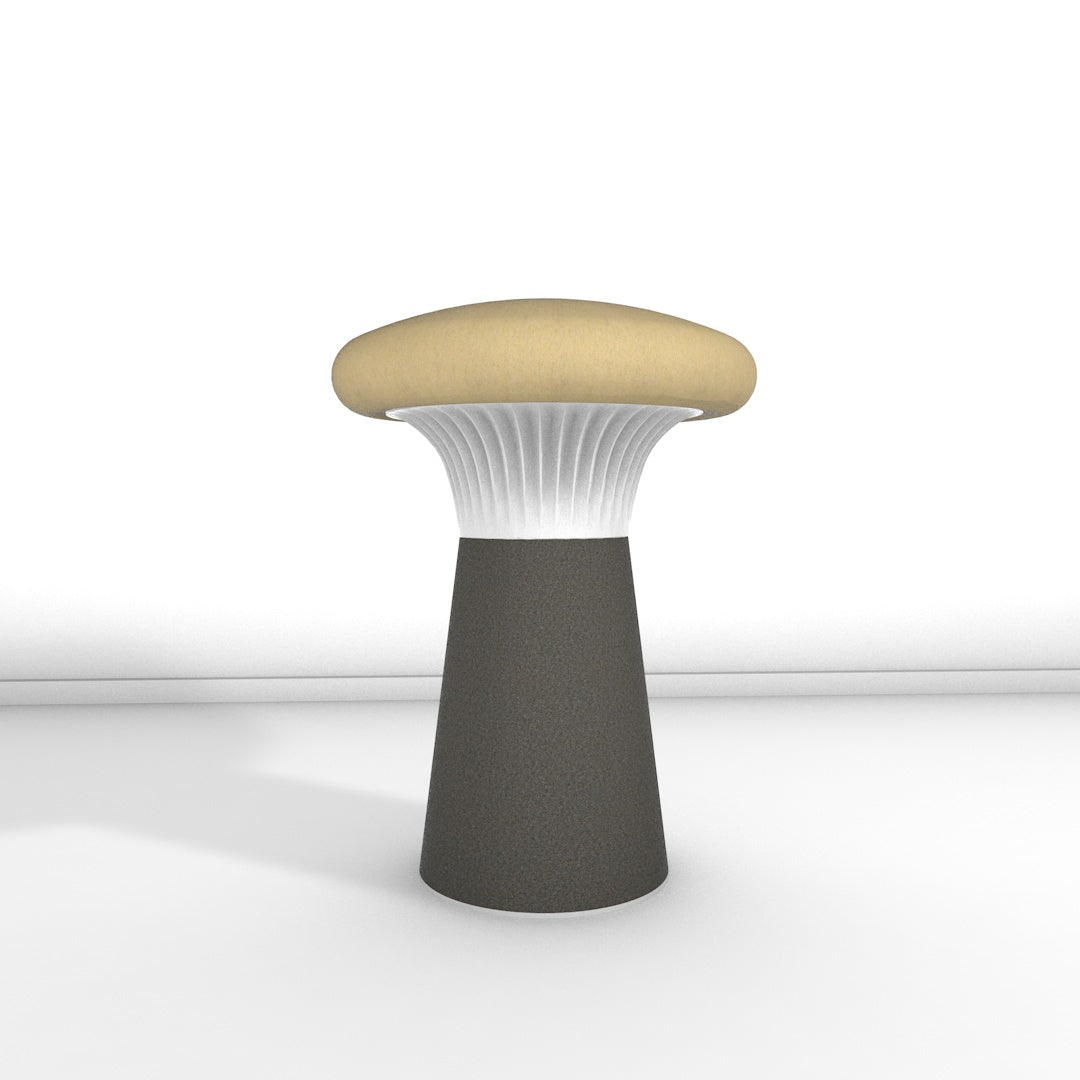 Hocker Funghi Filz hoch