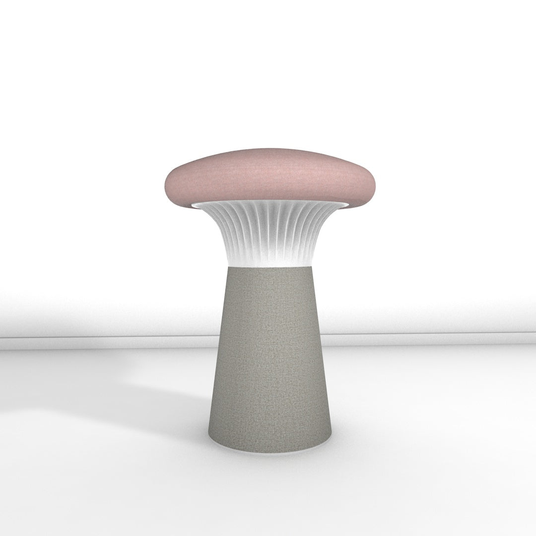 Hocker Funghi Filz hoch