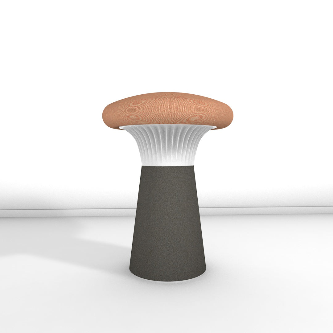 Hocker Funghi Filz niedrig