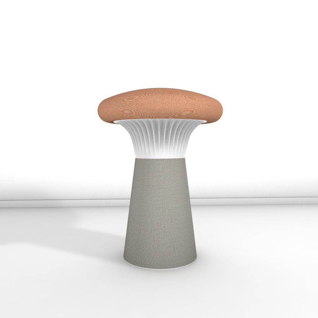 Hocker Funghi Filz niedrig