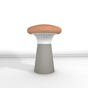 Hocker Funghi Filz niedrig