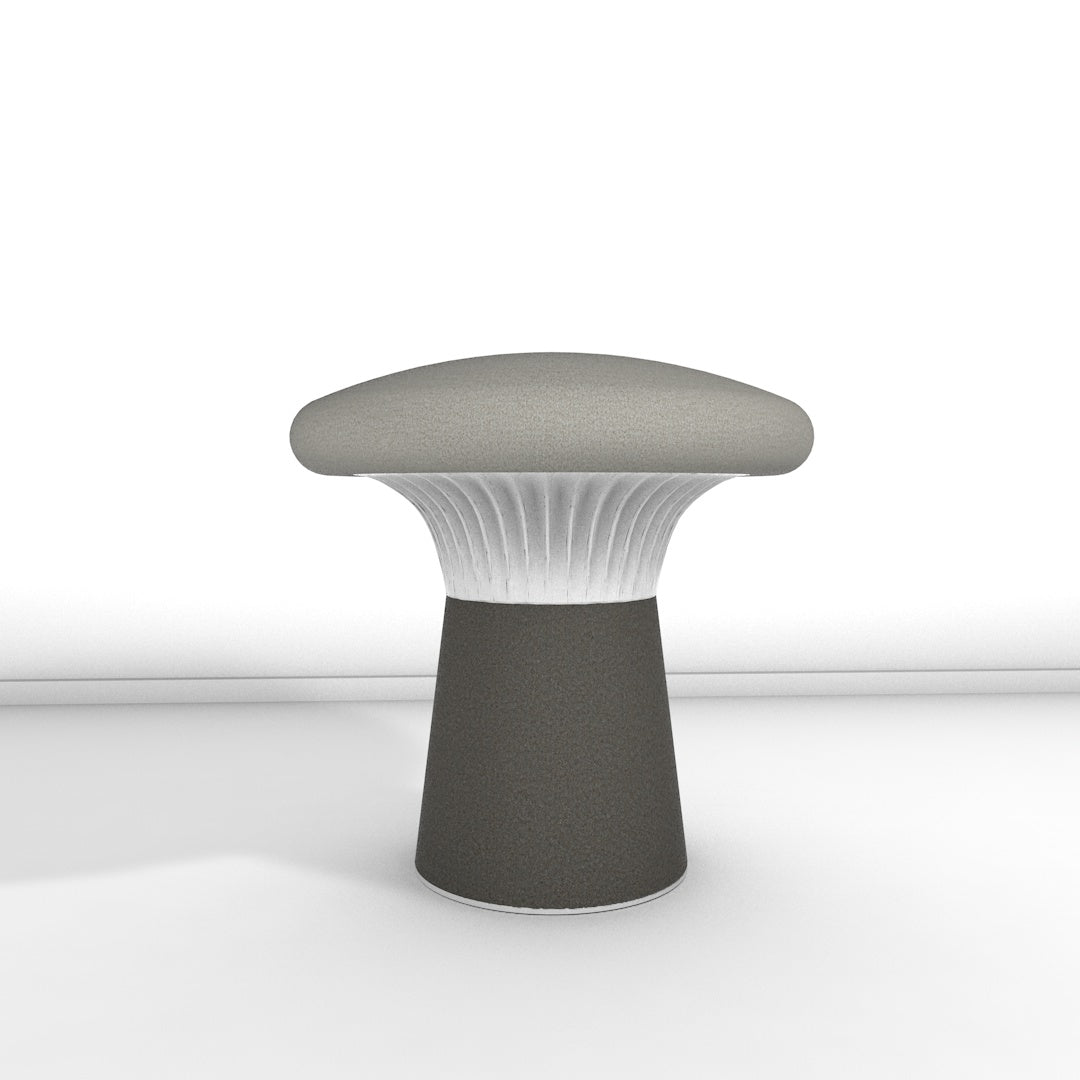 Hocker Funghi Filz niedrig