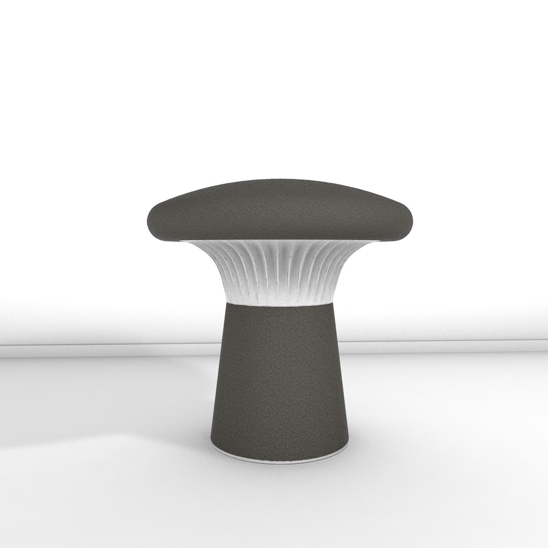 Hocker Funghi Filz niedrig
