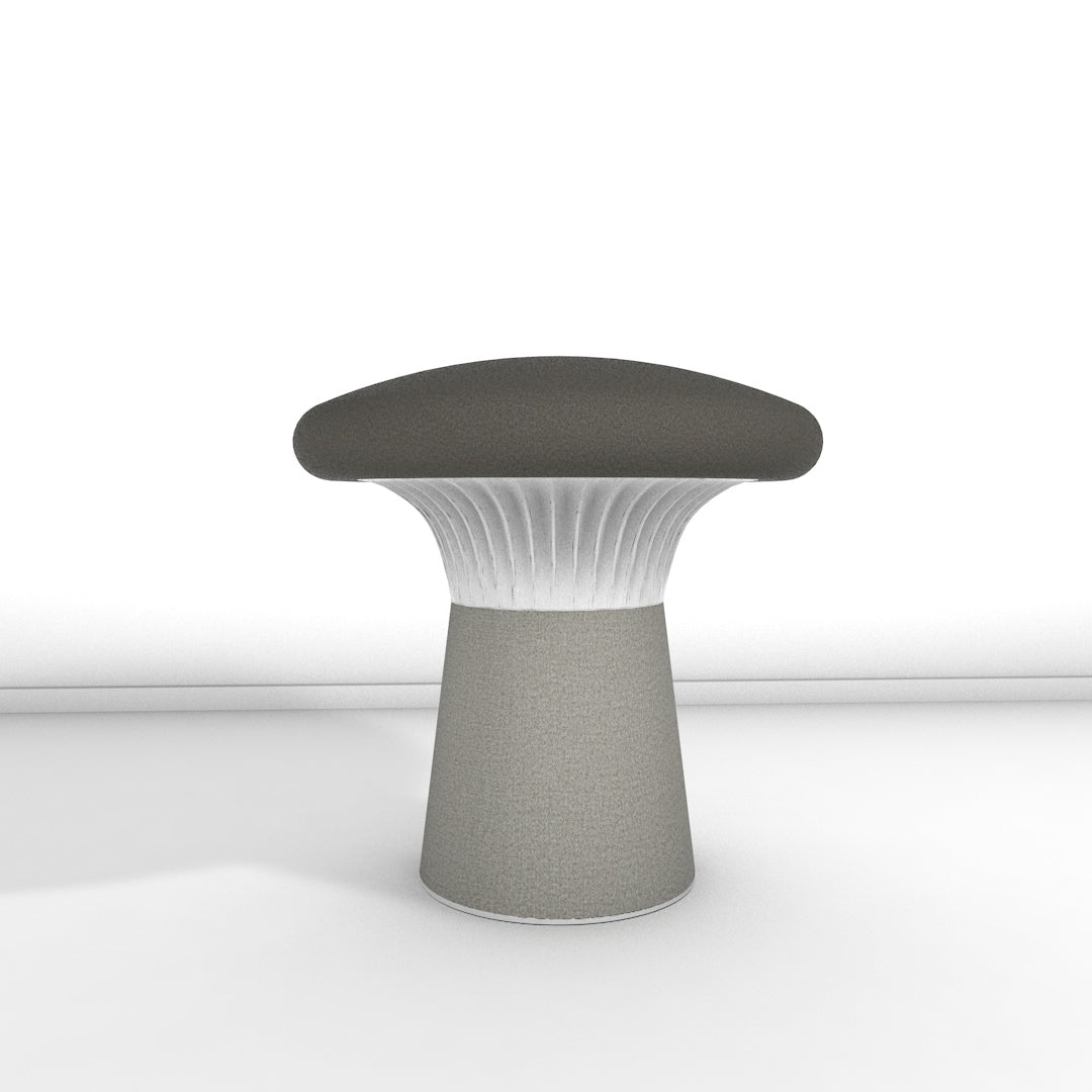 Hocker Funghi Filz niedrig