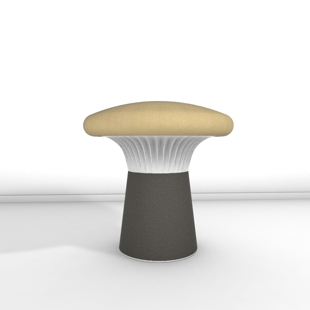 Hocker Funghi Filz niedrig