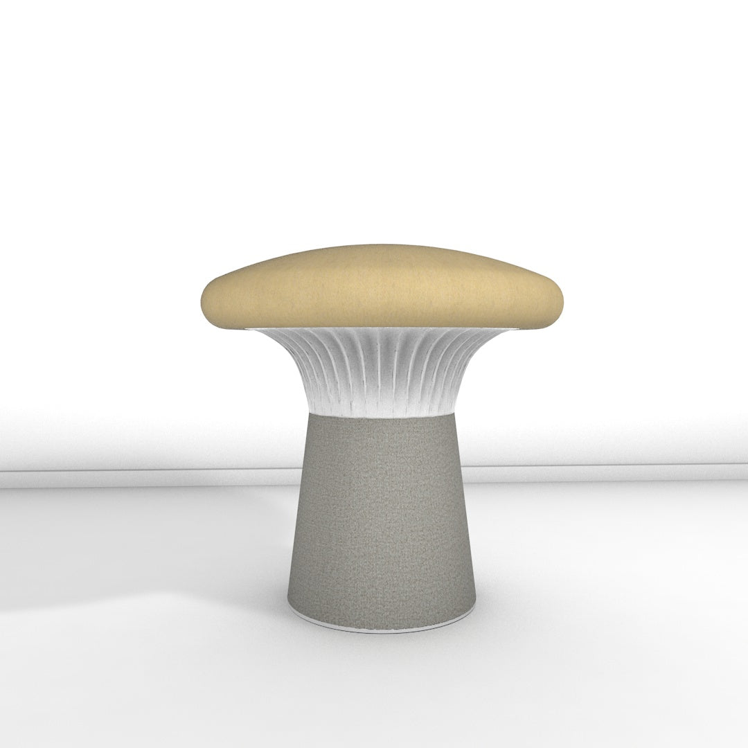 Hocker Funghi Filz niedrig