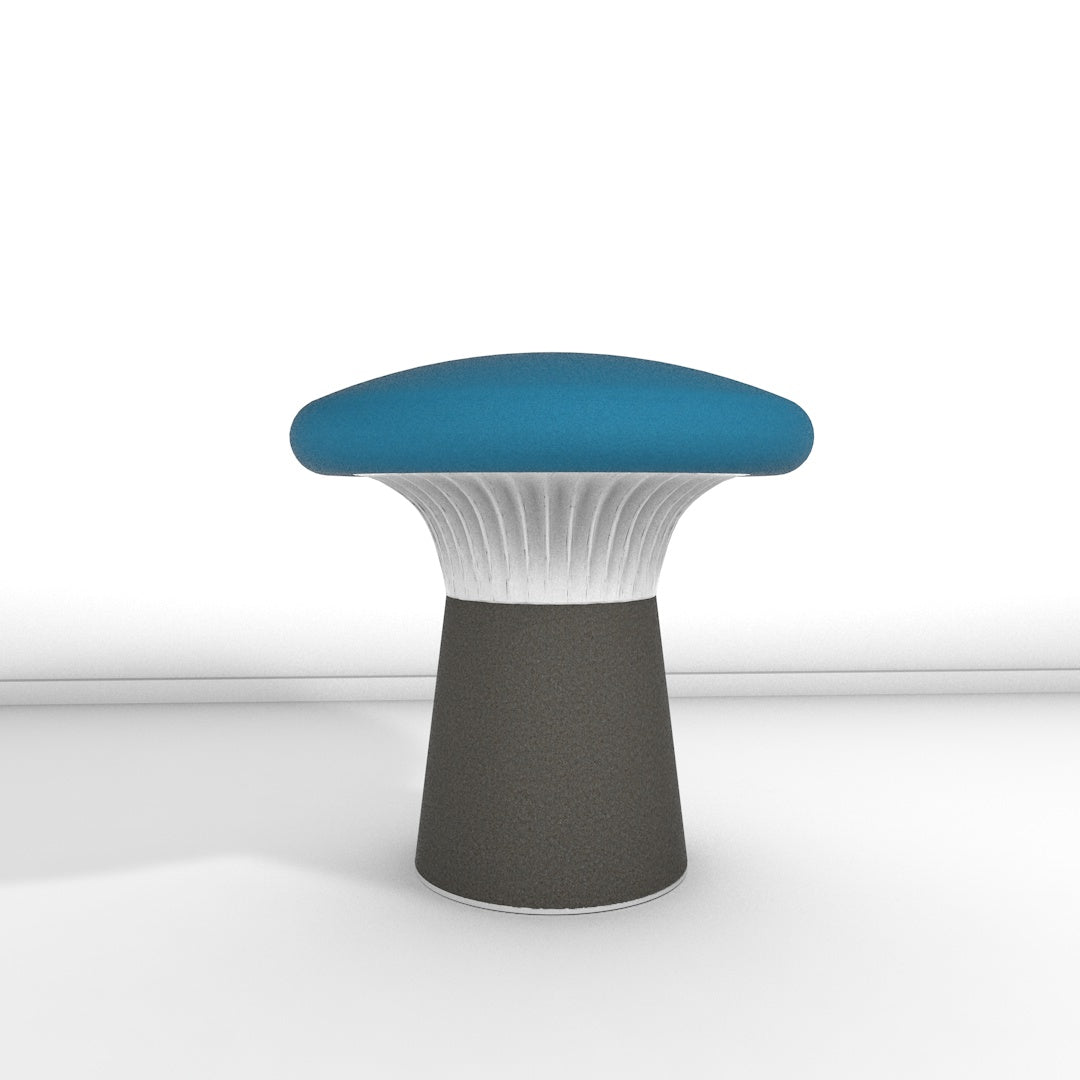 Hocker Funghi Filz niedrig