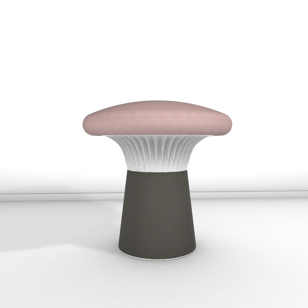 Hocker Funghi Filz niedrig
