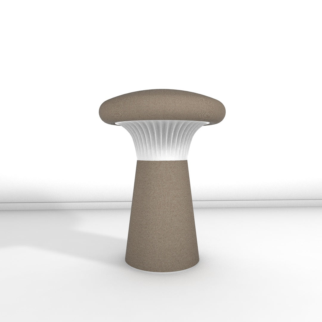 Hocker Funghi Stoff hoch