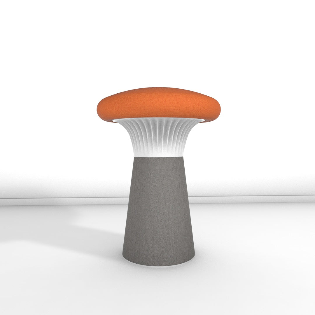 Hocker Funghi Stoff hoch