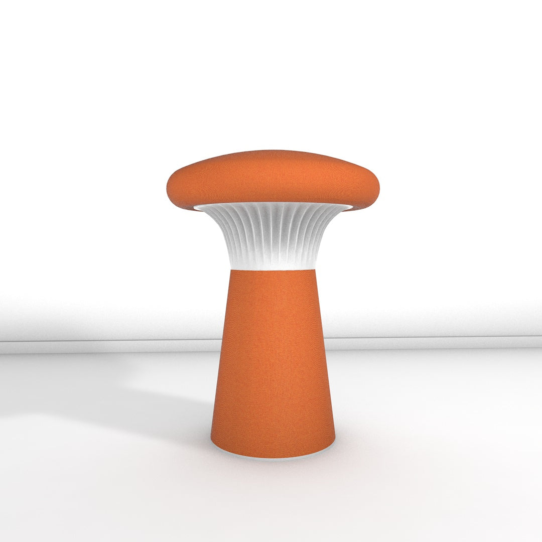 Hocker Funghi Stoff hoch