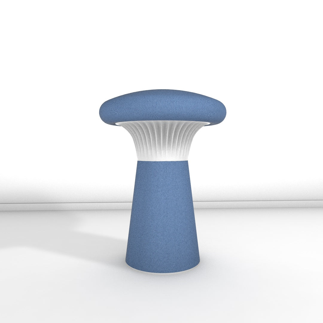 Hocker Funghi Stoff hoch