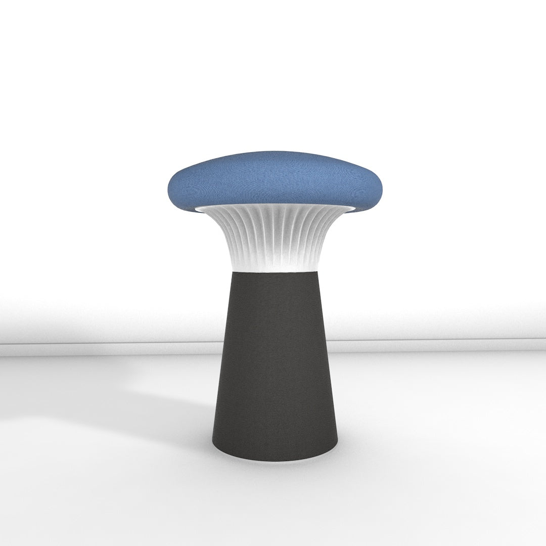 Hocker Funghi Stoff hoch