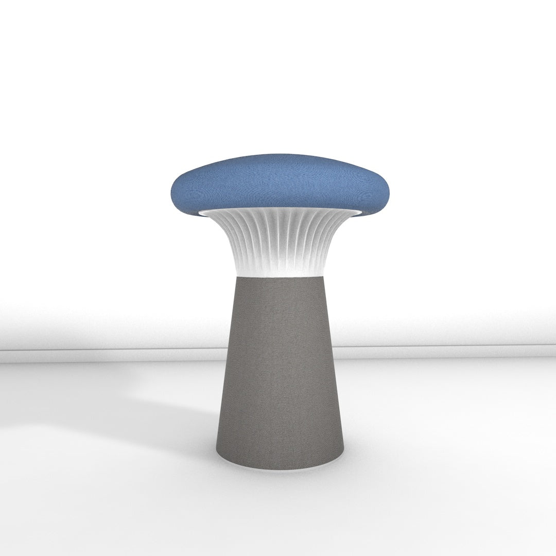 Hocker Funghi Stoff hoch