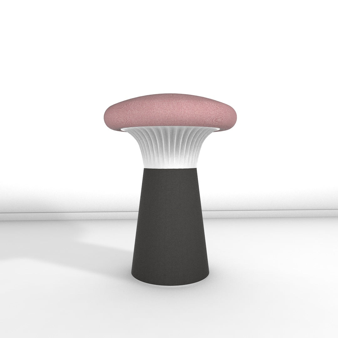Hocker Funghi Stoff hoch