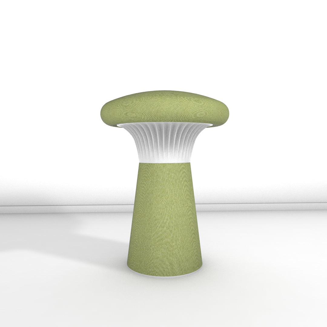 Hocker Funghi Stoff hoch