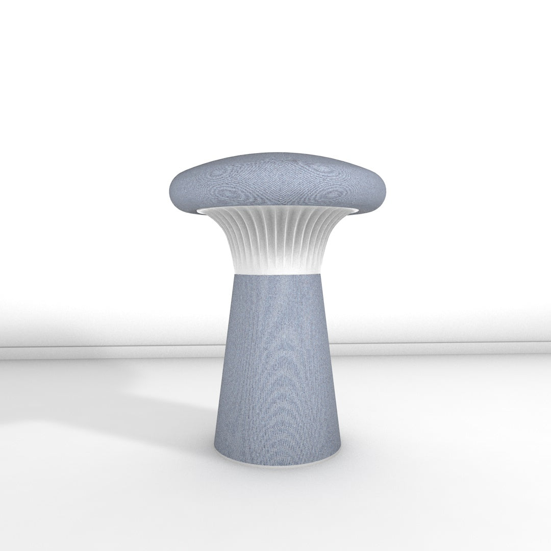 Hocker Funghi Stoff hoch