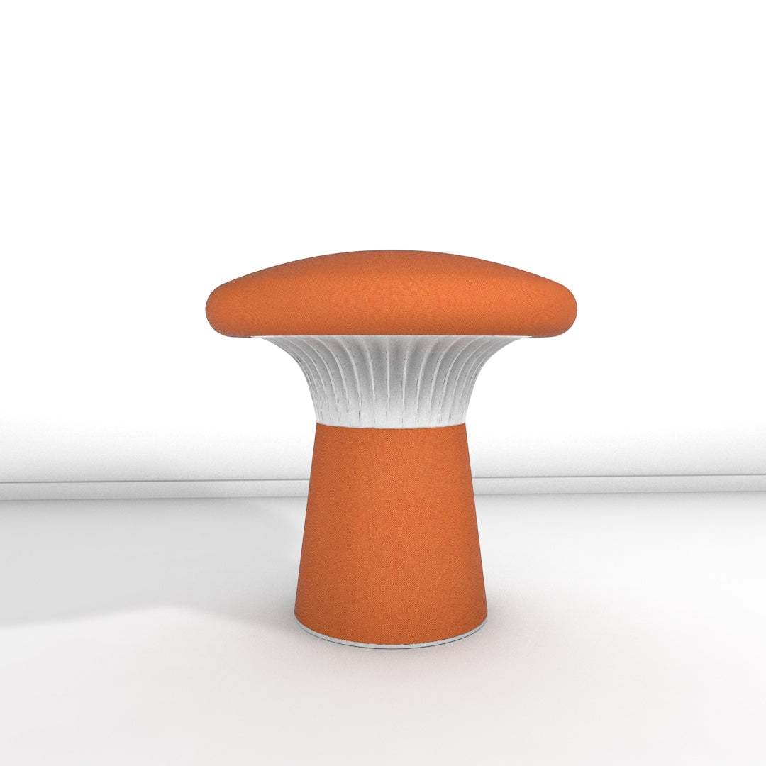 Hocker Funghi Stoff niedrig