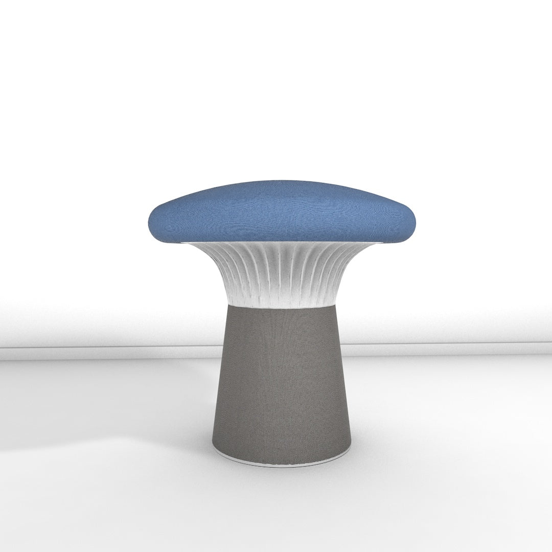 Hocker Funghi Stoff niedrig