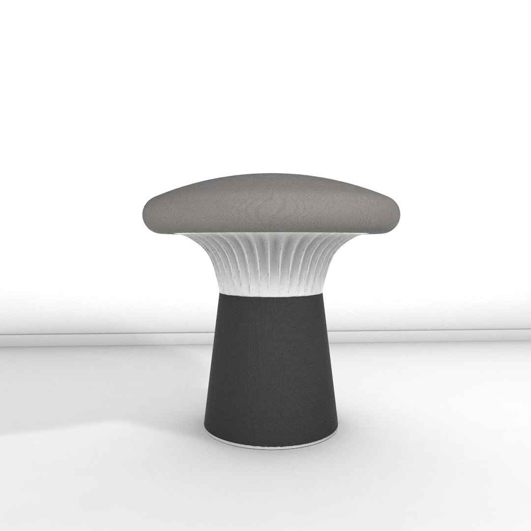 Hocker Funghi Stoff niedrig