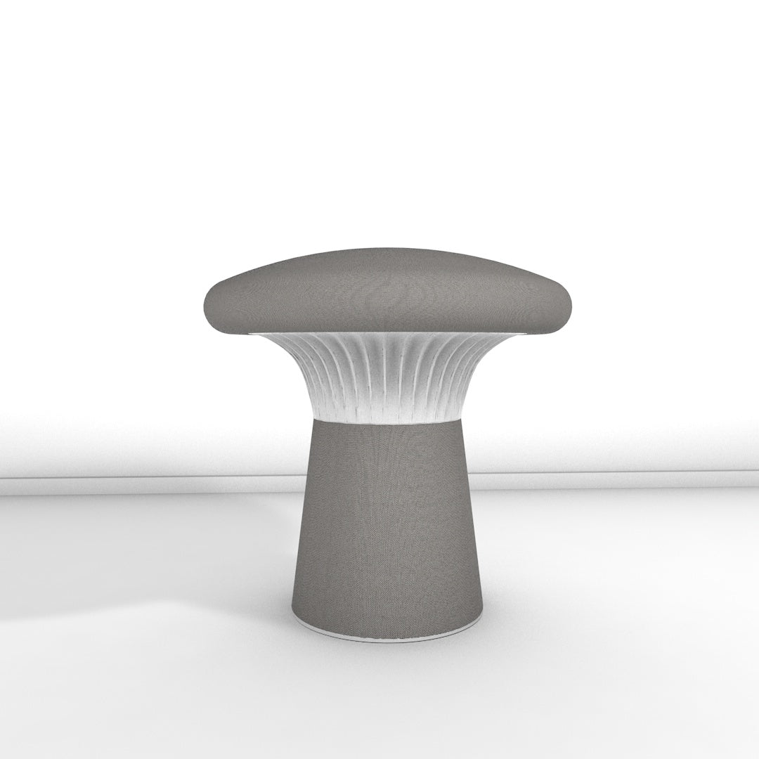 Hocker Funghi Stoff niedrig