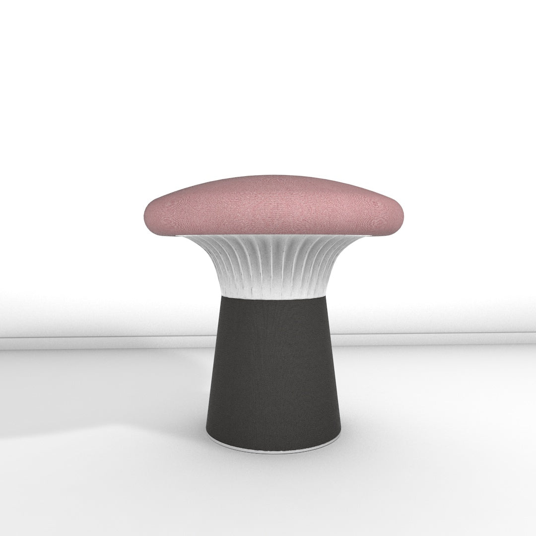 Hocker Funghi Stoff niedrig