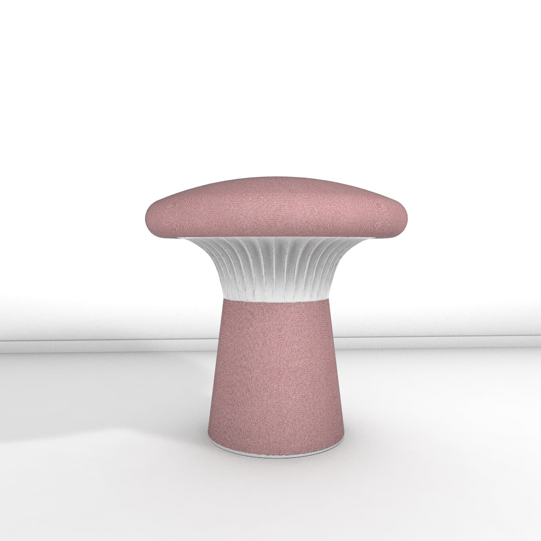 Hocker Funghi Stoff niedrig