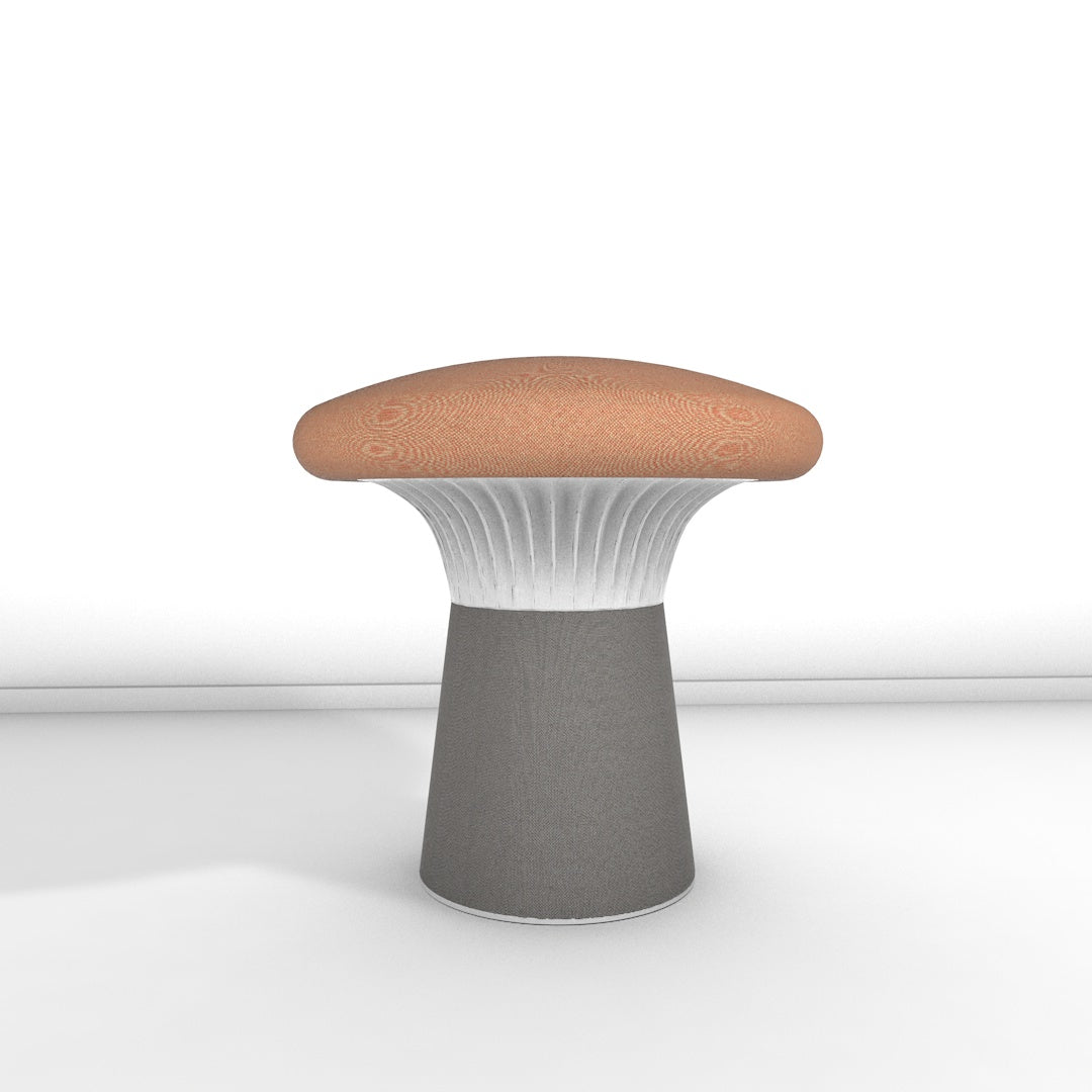 Hocker Funghi Stoff niedrig