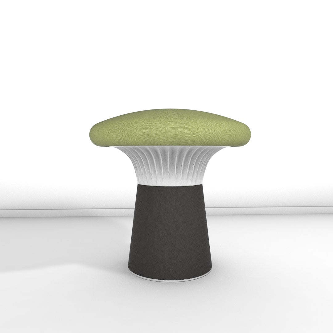 Hocker Funghi Stoff niedrig