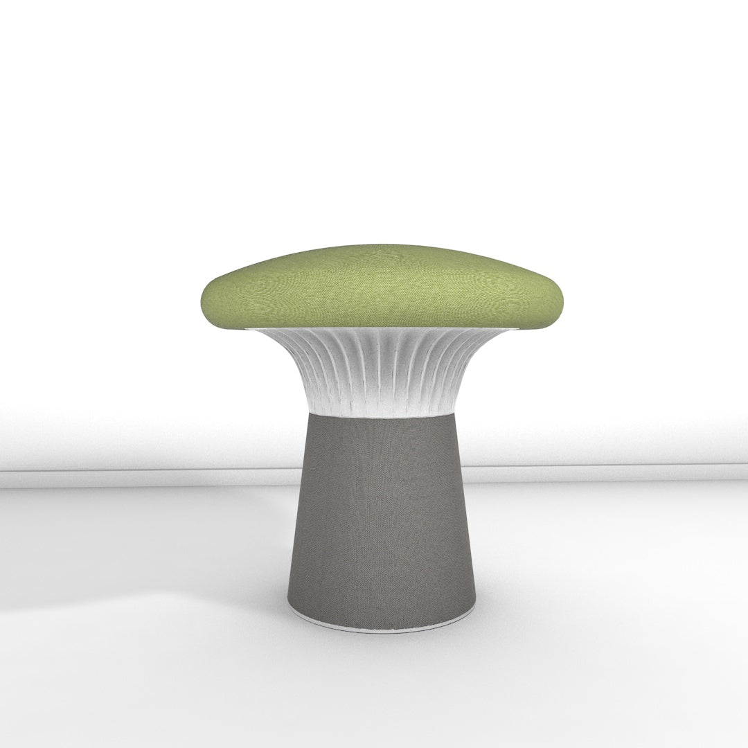 Hocker Funghi Stoff niedrig
