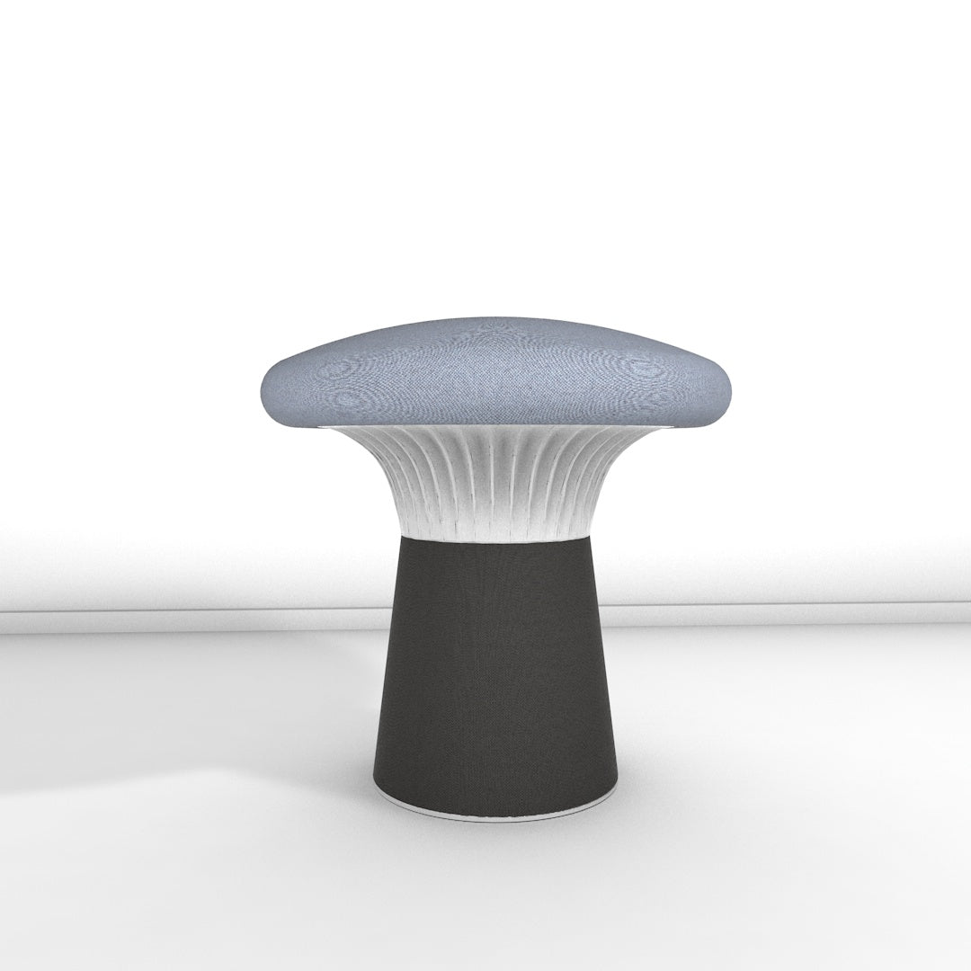 Hocker Funghi Stoff niedrig