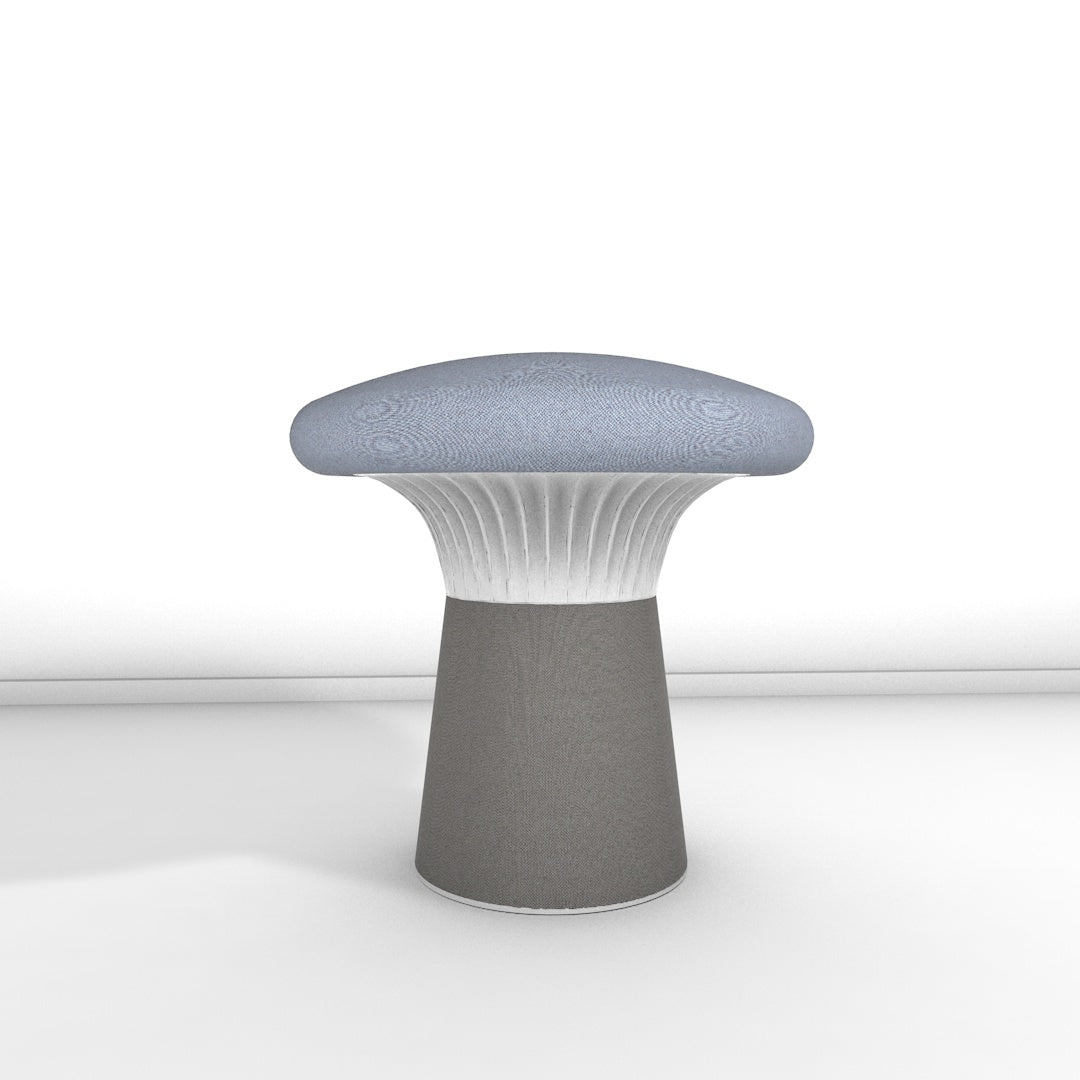 Hocker Funghi Stoff niedrig