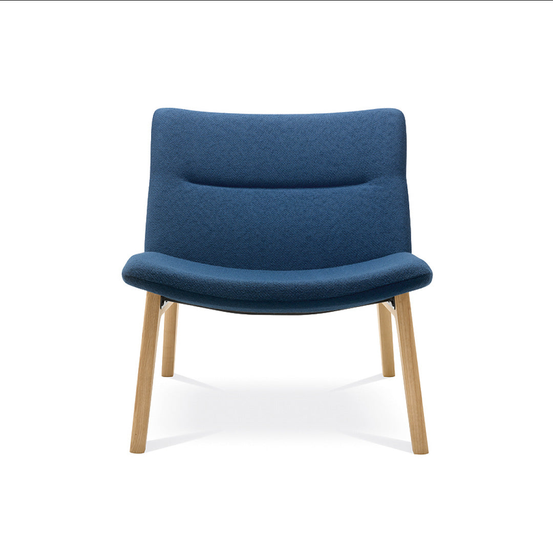 Sessel Oslo Holz / blau