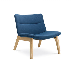 Sessel Oslo Holz / blau