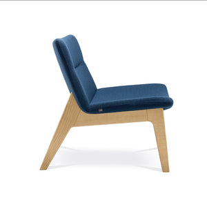 Sessel Oslo Holz / blau