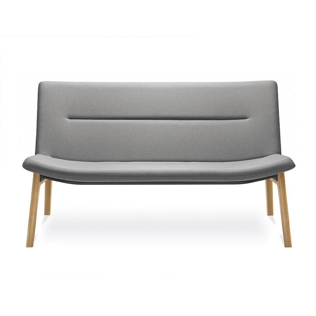 Sofa Oslo Holz / grau