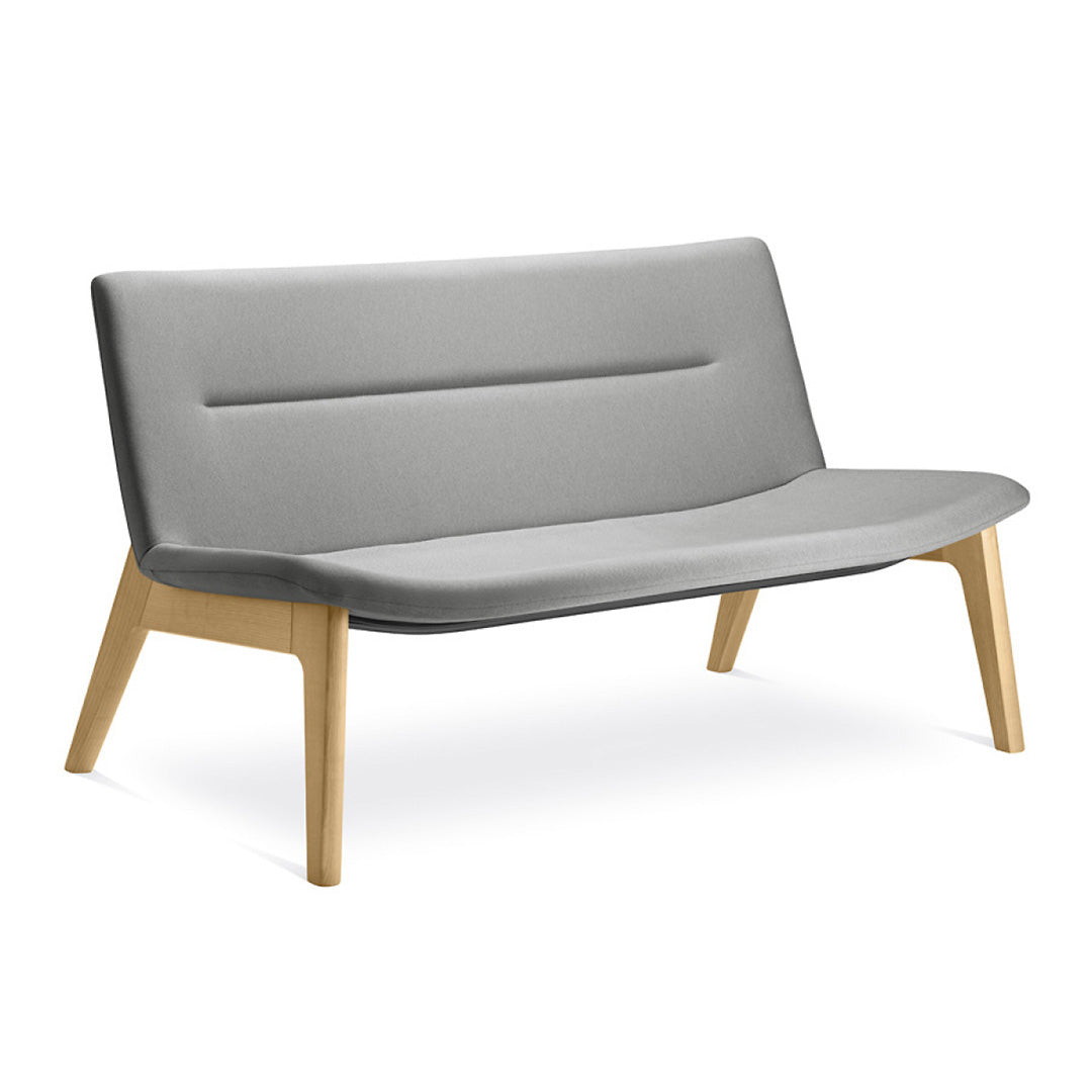 Sofa Oslo Holz / grau