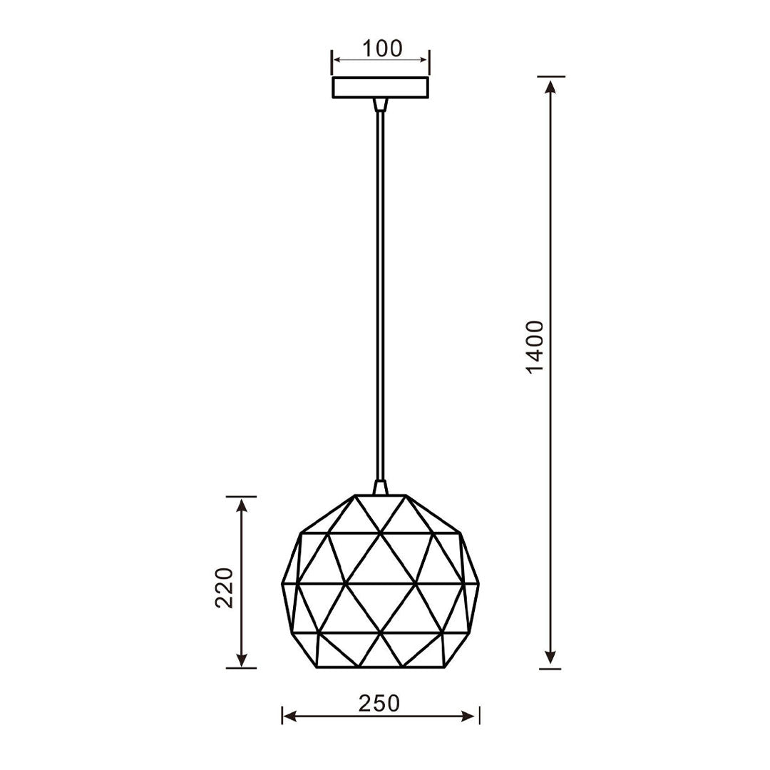 Pendelleuchte polygon
