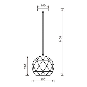 Pendelleuchte polygon