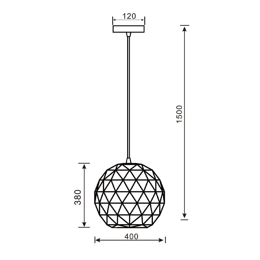 Pendelleuchte polygon