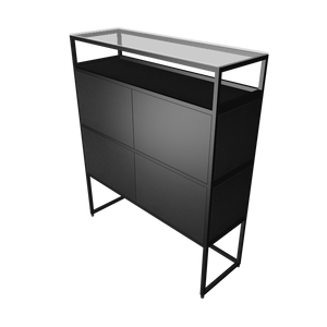 Highboard fünfzehn schwarz