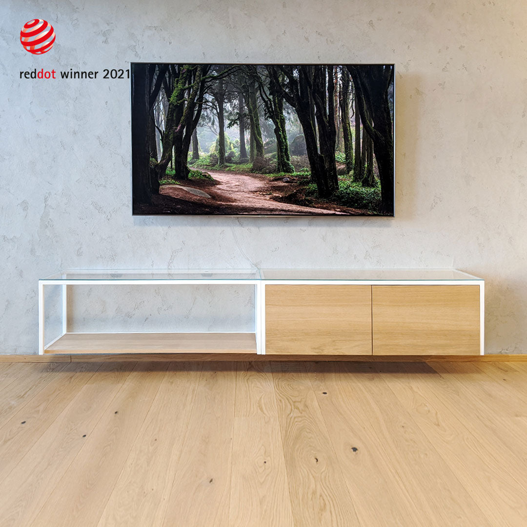 Wallboard eins + zwei Kombi weiss/Eiche