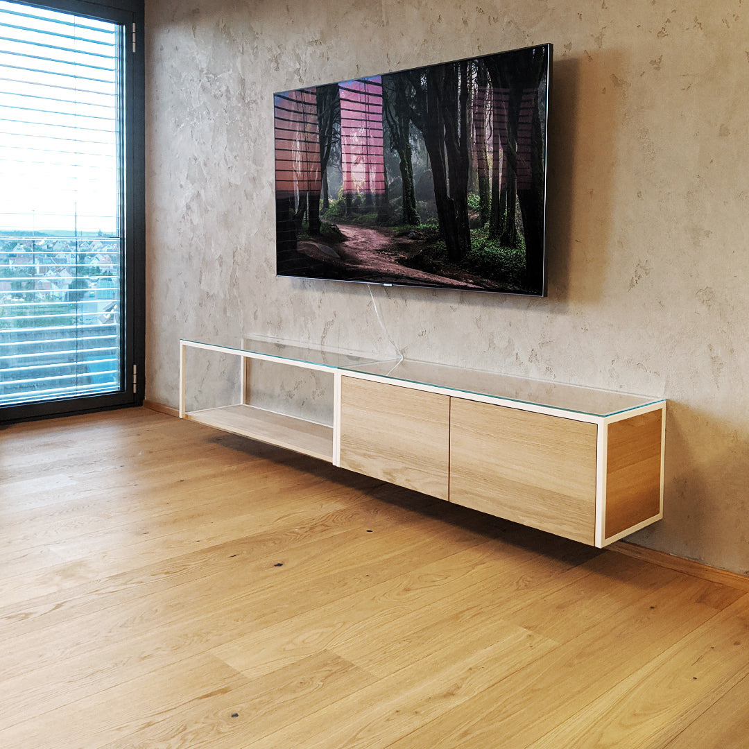 Wallboard eins + zwei Kombi weiss/Eiche