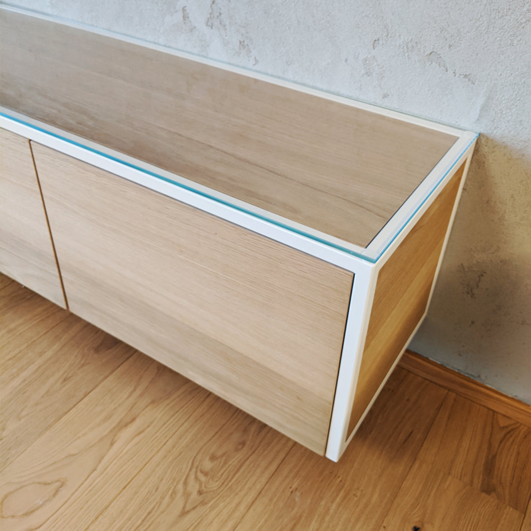 Wallboard eins + zwei Kombi weiss/Eiche