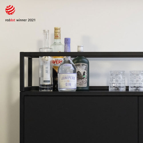 Highboard fünfzehn schwarz