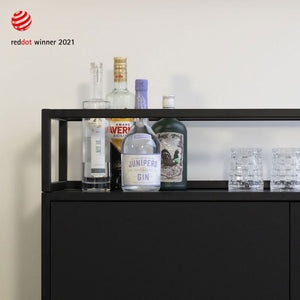 Highboard fünfzehn schwarz