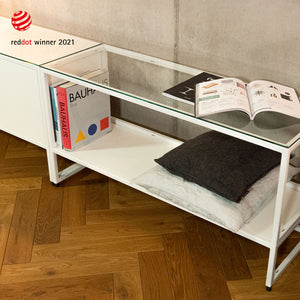 Lowboard vier + acht Kombi weiss